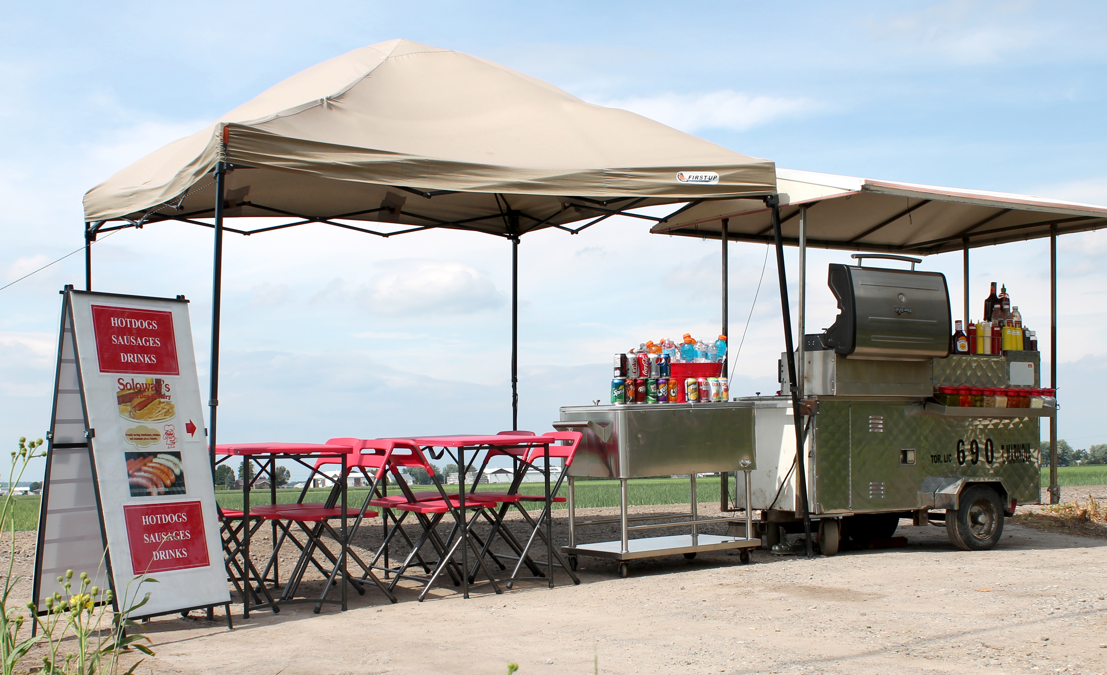 Hot Dog Catering Set-up
